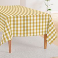 Designer Spicy Mustard Yellow Gingham Check