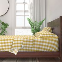 Designer Spicy Mustard Yellow Gingham Check