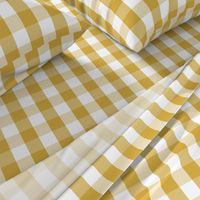 Designer Spicy Mustard Yellow Gingham Check