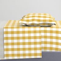 Designer Spicy Mustard Yellow Gingham Check