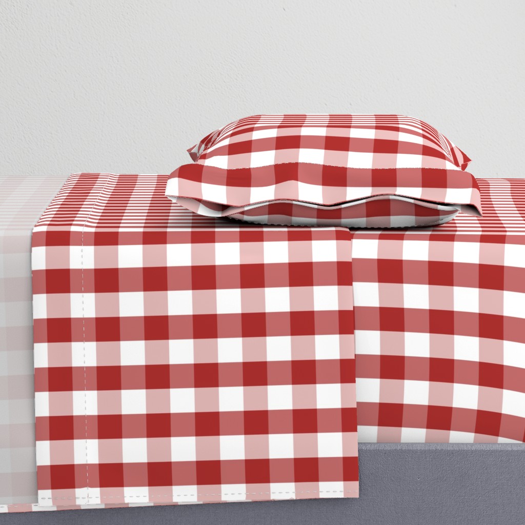 Aurora Red Gingham Check