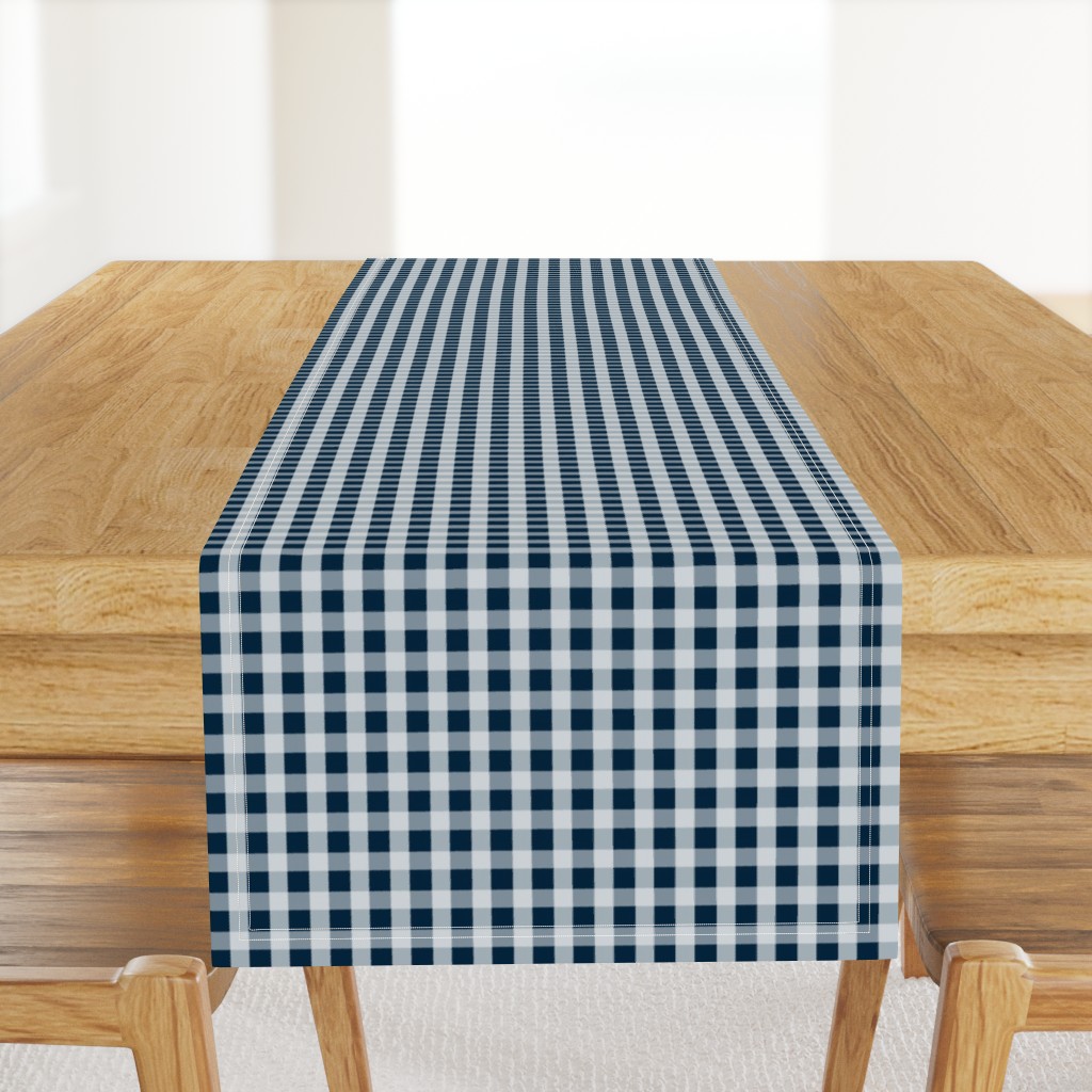 Midnight Blue Gingham Check