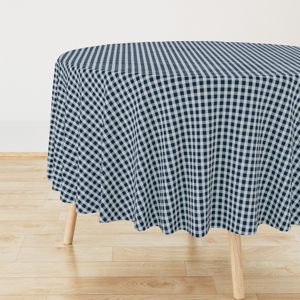 Midnight Blue Gingham Check