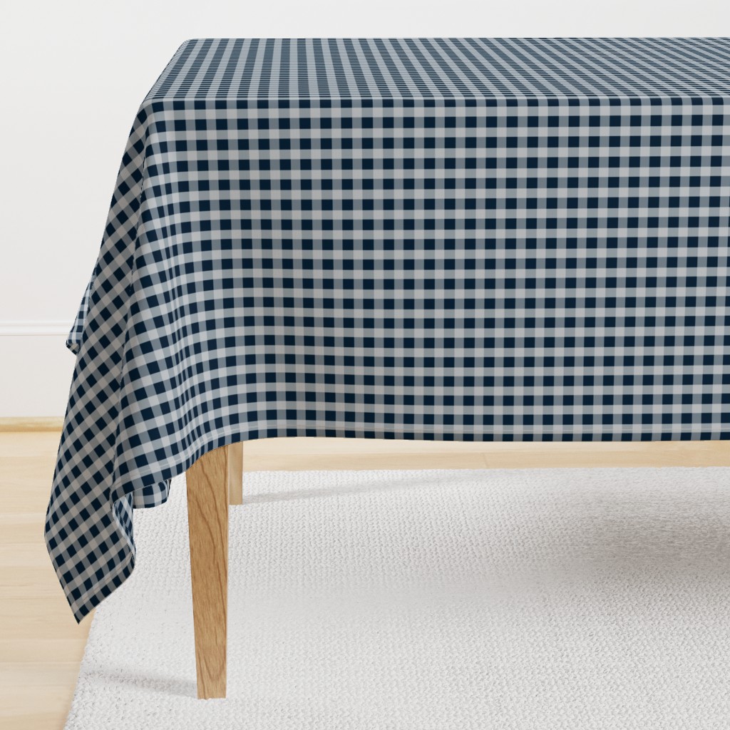 Midnight Blue Gingham Check