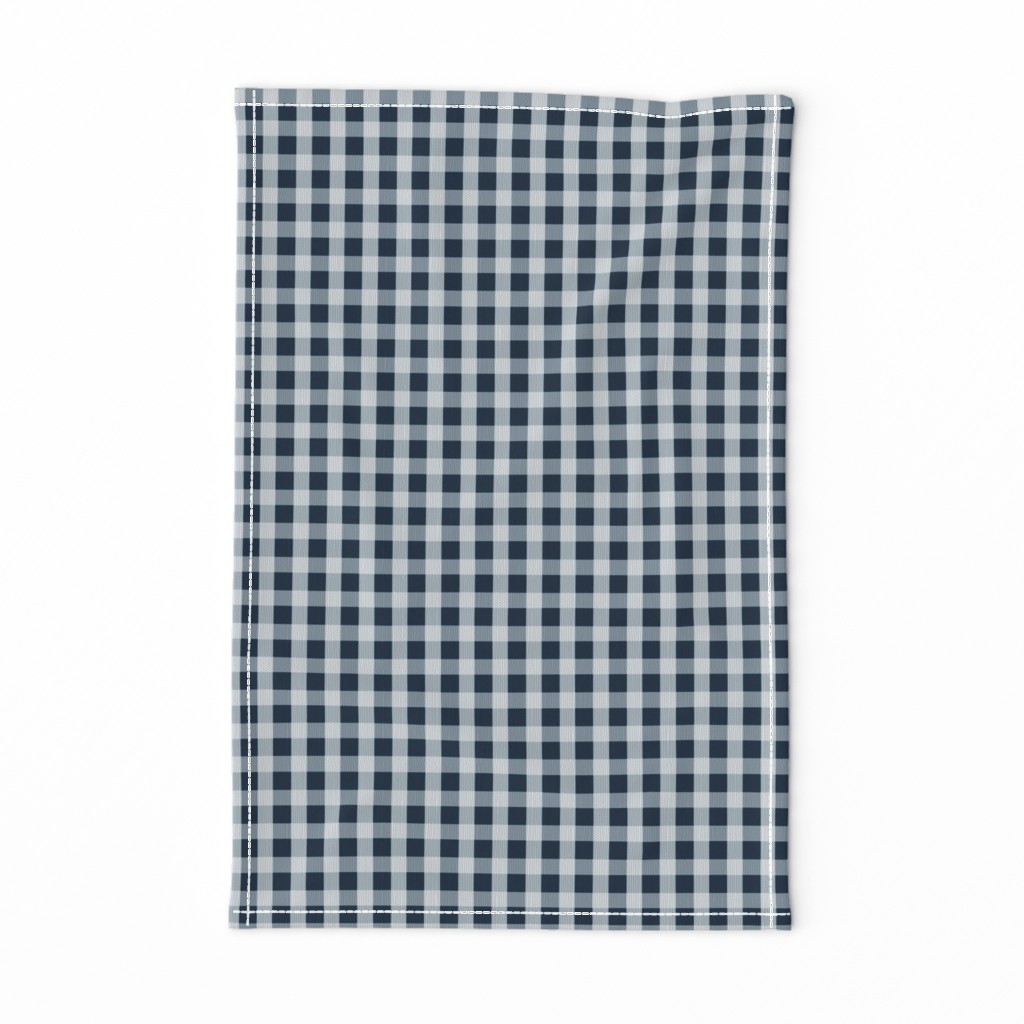 Midnight Blue Gingham Check