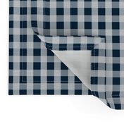 Midnight Blue Gingham Check