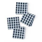 Midnight Blue Gingham Check