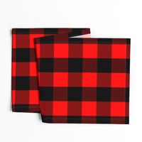 Classic Red and Black Buffalo Check Plaid Tartan