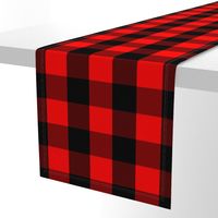 Classic Red and Black Buffalo Check Plaid Tartan