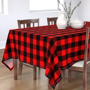 Classic Red and Black Buffalo Check Plaid Tartan