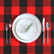 Classic Red and Black Buffalo Check Plaid Tartan