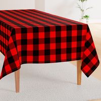 Classic Red and Black Buffalo Check Plaid Tartan