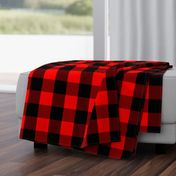 Classic Red and Black Buffalo Check Plaid Tartan