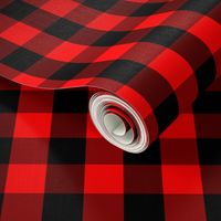 Classic Red and Black Buffalo Check Plaid Tartan