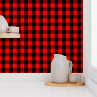 Classic Red and Black Buffalo Check Plaid Tartan