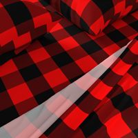 Classic Red and Black Buffalo Check Plaid Tartan