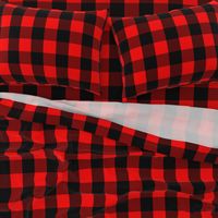 Classic Red and Black Buffalo Check Plaid Tartan