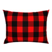 Classic Red and Black Buffalo Check Plaid Tartan