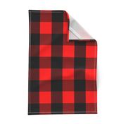 Classic Red and Black Buffalo Check Plaid Tartan