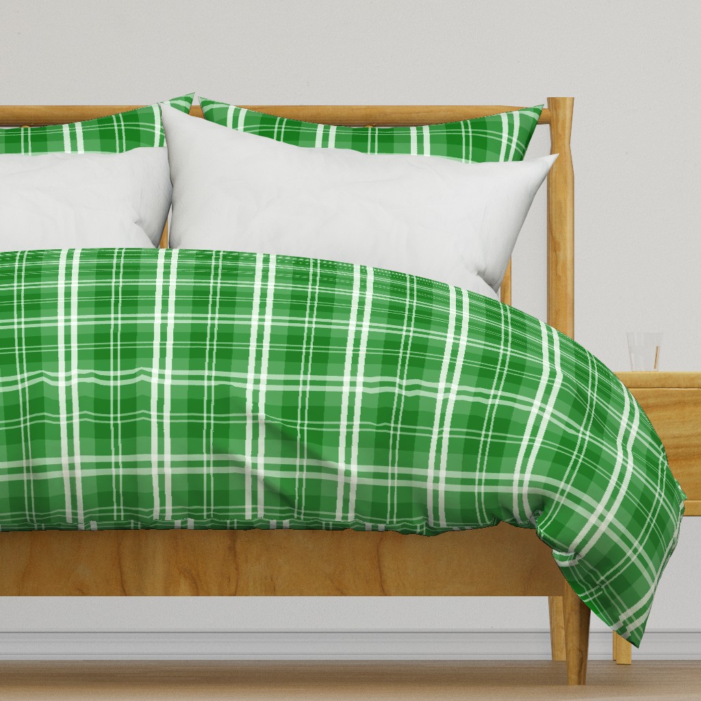 Christmas Green Tartan Plaid Check