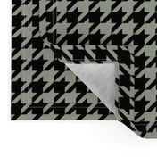 Desert Sage Grey Green and Black Houndstooth Check