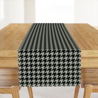 Desert Sage Grey Green and Black Houndstooth Check