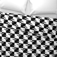 Black and White Checkerboard Scales of Justice Legal Pattern