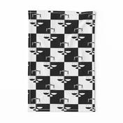 Black and White Checkerboard Scales of Justice Legal Pattern