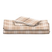 Designer Color Light Hazelnut Brown Tartan Plaid Check