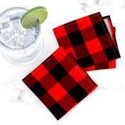 Mini Red and Black Buffalo Check Plaid Tartan