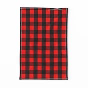 Mini Red and Black Buffalo Check Plaid Tartan