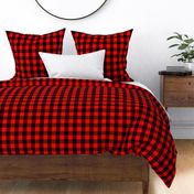 Mini Red and Black Buffalo Check Plaid Tartan