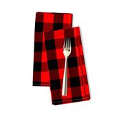 Mini Red and Black Buffalo Check Plaid Tartan