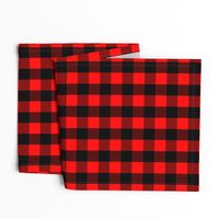 Mini Red and Black Buffalo Check Plaid Tartan