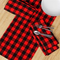 Mini Red and Black Buffalo Check Plaid Tartan