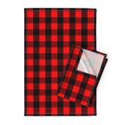 Mini Red and Black Buffalo Check Plaid Tartan