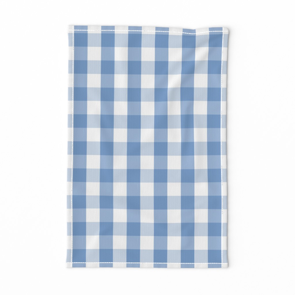 Classic Pale Blue Pastel Gingham Check