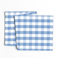 Classic Pale Blue Pastel Gingham Check