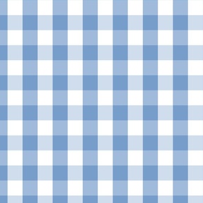 Pale Blue Check Fabric, Wallpaper and Home Decor | Spoonflower