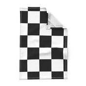 Large Black and White Check