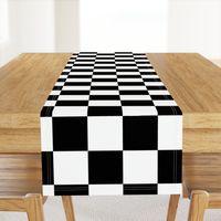 Large Black and White Check