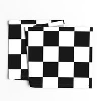 Large Black and White Check