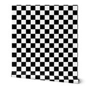 Large Black and White Check