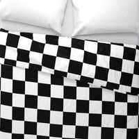 Large Black and White Check