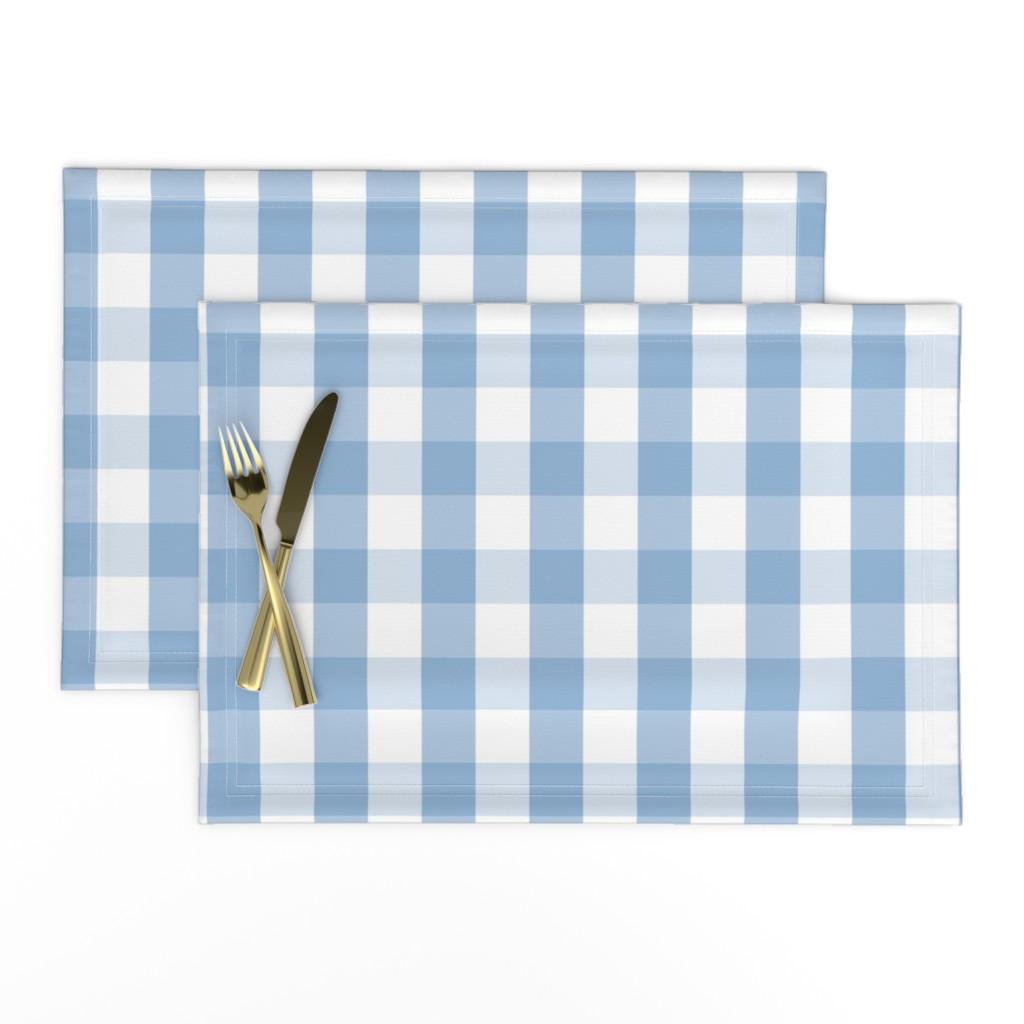 Airy Blue Gingham Check