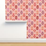 Pink Lucha Libre Mexican Wrestler Mask Pattern