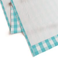 Pale Aqua Blue Gingham Check Pattern