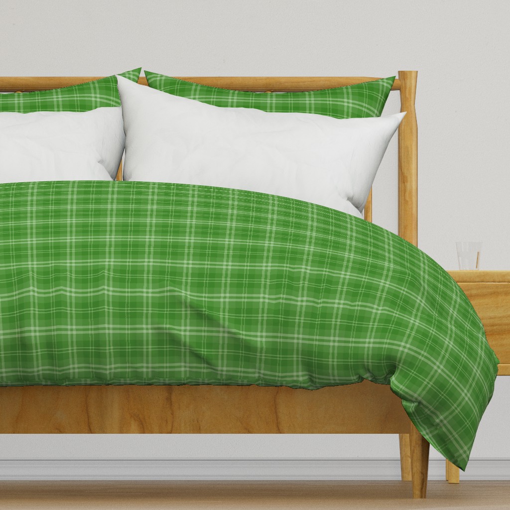 Irish Shamrock Green Tartan Check Check Pattern