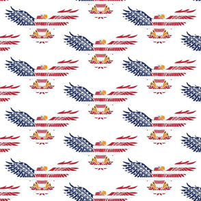 American Eagle Large Pattern 2 on White