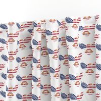 American Eagle Medium Pattern 2 on White